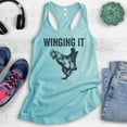 thumbnail image 2 of Winging It Tank Top, Ladies Racerback Tank Top, Chicken Tank, Chicken Wing Tank, Cancun, XX-Large, 2 of 3