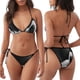 thumbnail image 3 of Balery Black White Fluid Sculpture Pijama Estampado Bikini de Dos Piezas para Mujer - Conjunto de Bikini Ajustable Sexy y Cómodo para Playa, 3 of 6