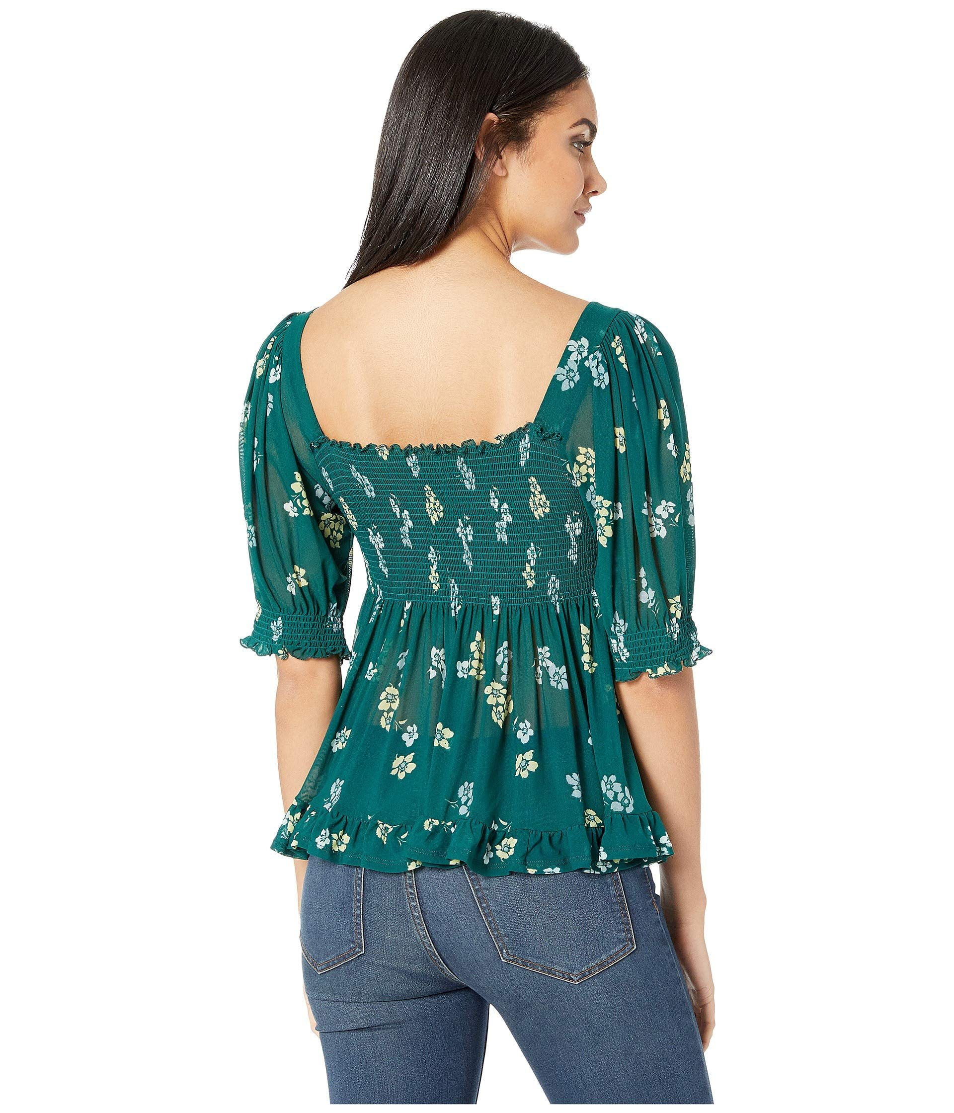free people delta dawn smocked top