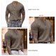 thumbnail image 3 of Camiseta ajustada para hombre, informal, de color puro, con cremallera, cuello simulado, manga corta para uso diario, 3 of 4