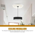 thumbnail image 3 of HEALEEP 4Set Traditional Ceiling Medallion Enhance Room Design PVC PU Aging Resistance for Business Owners, 3 of 8