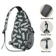 thumbnail image 3 of Watercolor Pig Backpack - Multipurpose Crossbody Shoulder Bag for Women Hiking Backpack, 3 of 6