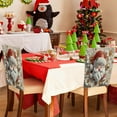 thumbnail image 6 of Meggemo Christmas Chair Covers 3D Look Xmas Chair Back Decor Elastic Fit Reusable Winter Holiday Accessories for Party Dining Room Indoor, 6 of 6