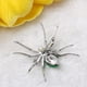 thumbnail image 5 of Broche de araña Hugo Punk Dazzling Crystal Rhinestone Viuda Animal Verde, 5 of 9