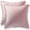 Pink, variant on ZOELNIC Pack of 2 Decorative Throw Pillow Covers with Pom Poms Soft Square Velvet Pillow Case for Couch Sofa Bedroom 18''x18'' Purple