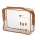 thumbnail image 1 of 1pc Bolsa de Maquillaje Impermeable para Viajes para Vacaciones Camping Baño Gimnasio Marrón, 1 of 6