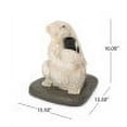 thumbnail image 4 of GDF Studio Yeudiel Rabbit Umbrella Base, Matte White, 4 of 9