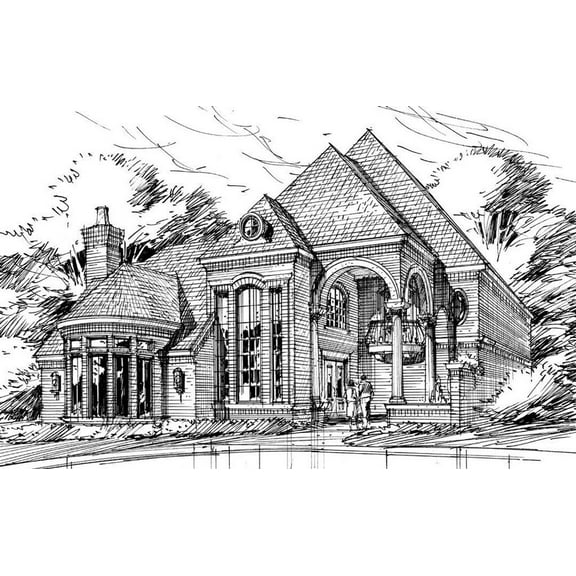 015-1040: Luxury Narrow lot 3 Bed, 4 Bath Luxury Home Plan, 3550 Sq Ft: Full Blueprints with License to Build by Home Plan Marketplace - Lesuto