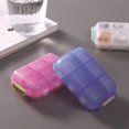 thumbnail image 2 of CSChome Pill Box Foldable Moistureproof Storage Box: Double Layer, Portable Pillbox Dispenser, 2 of 6
