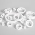 thumbnail image 6 of 60pcs Wire Grommet, 19.7mm Mounting Dia Plastic Grommets Cable Hose Snap, White, 6 of 6