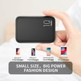 thumbnail image 4 of Mrbiu 5V 2A Paquete De Batería Para Chaleco Calefactable Micro Power Bank 10000Mah Para Chaqueta Calefactable Pantalla Lcd Usb Dual Cargador Portátil Batería Externa Para Iphone Android, Etc., 4 of 7