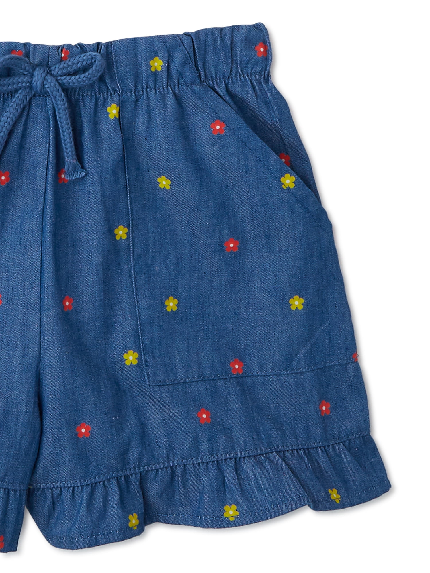 Wonder Nation Baby and Toddler Girl Tank and Shorts Outfit Set, 2-Piece, Sizes 12 Months-5T