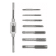 thumbnail image 1 of Kit De Machuelos Con Maneral Broca Tipo Matraca Ajustable Plata, 1 of 4