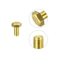 thumbnail image 4 of Unique Bargains Brass Hex Bolts, M8x16mm 5 Pack Fully Thread Grade 4.8 Machine Screws, 4 of 4