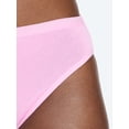 thumbnail image 5 of Joyspun Women's Cotton-Blend Hi-Cut Bikini Panties, 6-Pack, Sizes S-XXXL, 5 of 10
