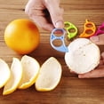 thumbnail image 2 of 5pcs Orange Peeler, Long Plastic Fruit Peeler, Kitchen & Outdoor Camping Gadgets, 2 of 4