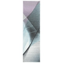 SAFAVIEH Hollywood Celandine Abstract Runner Rug, Grey/Light Blue, 2'3" x 12'