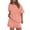 Pajama Sets for Women: Pink, variant on Daznico Women's Ruffle Hem Pajama Set, Oversized Short Sleeve Top & Skort, Casual Sleepwear,L