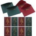 thumbnail image 5 of LOLIPPYY Set of 10 Merry Christmas Greeting Cards - Vintage Blank Holiday Blessing Cards with Envelopes for Family and Friends Xmas Party, 5 of 7