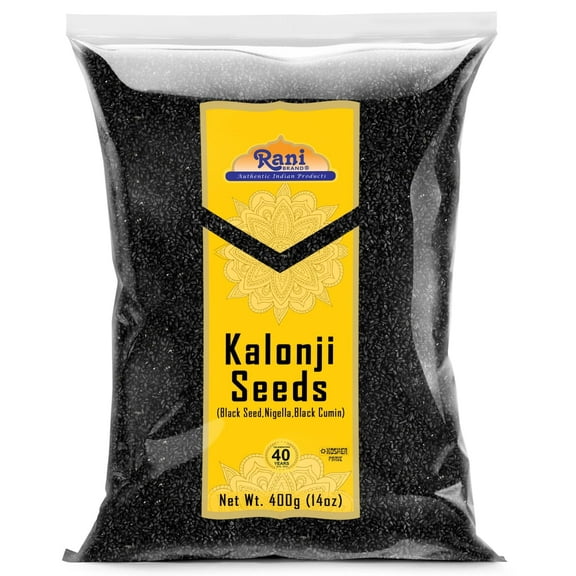 Rani Kalonji (Black Seed, Nigella Sativa, Black Cumin) Seeds 14oz (400g) All Natural ~ Gluten Friendly | NON-GMO | Kosher | Vegan | Indian Origin
