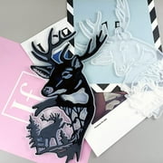 Deer Wall Decor Resin Silicone Mold, Deer Antlers Head Epoxy Casting Mold for Wall Hanging Mount Decor, DIY Door Wall Art Home Party Unique Decoration