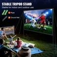 thumbnail image 4 of VEVOR Projector Screen with Stand, 120 inch 16:9 4K 1080 HD Outdoor Movie Screen with Stand, Wrinkle-Free Projection Screen with Bar Feet and Carry Bag, for Home Theater Cinema Backyard Movie Night, 4 of 9