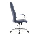 thumbnail image 3 of LeisureMod Sonora Chaise de Bureau de Conférence Moderne Haute Dossier Haute Hauteur Réglable en Cuir avec Inclinaison et Pivotement à 360 Degrés, 3 of 5
