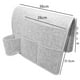 thumbnail image 4 of Organizador De Almacenamiento Bolsillo de fieltro para cama, organizador de almacenamiento colgante, soporte para botella de agua (gris claro), 4 of 4
