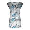 thumbnail image 5 of ibuvkizy Tank Tops for Women 2025 Womens Summer Tank Tops,Plus Size Womens Tank Summer Printed Sleeveless Flared Trendy Casual Blouse Button Tunic Shirt Tops, 5 of 6