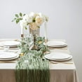 thumbnail image 6 of 13Ft Table Runner for Wedding, Long Cheesecloth Table Runner Linen Table Runner Gauze Tablecloth for Party Wedding Christmas Table Decor, 6 of 7