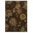 thumbnail image 2 of Addison Heights Arabella Floral Transitional Area Rug, Brown, 2 of 2