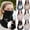 Black, variant on UPF 50+ Sun Protection Face Mask, Breathable Nylon Gaiter with Drink Opening, Adjustable Ear Loops for UV Safety