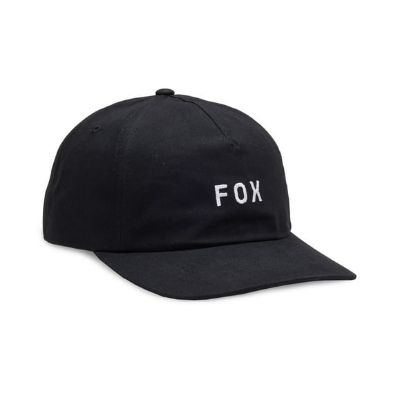 Fox Racing Mens Strapback Curve Peak Cap ~ Wordmark black