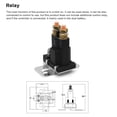thumbnail image 4 of Mistaha High Current DC Isolation Starter Relay for Automotive RV Dual Battery System 24V/500A/Black Metal - Copper Screw, Ideal for Charging & Starting, 4 of 6