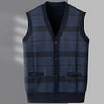 thumbnail image 2 of Fall And Winter New Cardigan Sweater Undershirt Men's Inner Warm Vest Coat, 2 of 4