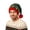 Green, variant on JULMCOMO Knit Christmas Elf Hat for Unisex Vintage Christmas Print Soft Warm Knitted Santa Hat Funny Xmas Holiday Party Costume Accessory Green