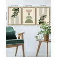 thumbnail image 2 of Drsoum Bohemia Decor Modern Prints Abstract with Green Leaf Wall Printing Bedroom Living Room Decor 11x14in3pcs Natural Framed, 2 of 5
