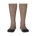 thumbnail image 2 of Picia Women Crew Soft Moisture-wicking Socks Leopard Print-2 Pattern Design Cotton Socks, One Size fit All, 2 of 9
