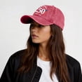 thumbnail image 5 of GrmtClth 250th Anniversary Usa Hat Patriotic Hat 1776-2026 Commemorative Baseball Hat Retro Traditional Soft United States Washed Hat for Men Women Red One Size, 5 of 5