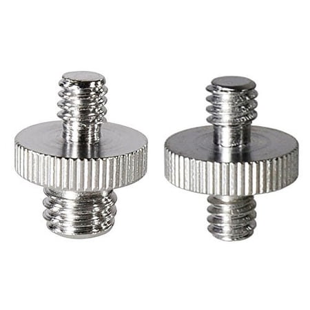 Foto&Tech 1/4 Male to 1/4 Male Screw +1/4 Male to 3/8 Male Threaded Screw Adapter for Camera Cage/Shoulder Rig/Tripod/Socket Studio/Lighting Equipment/LED panel/GoPro