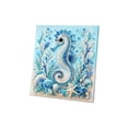 thumbnail image 2 of Ocean Theme Pearl Art DIY Kit, Octopus DIY Pearl Painting Kit, Ocean Diamond Art for Adults & Beginners, Sparkling Coastal Wall Decor (Seahorse-1PCS#1), 2 of 5