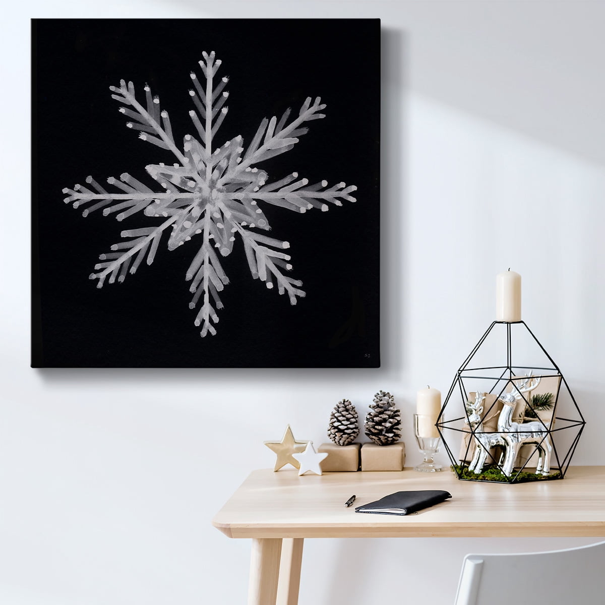 Snowflake II- Gallery Wrapped Canvas