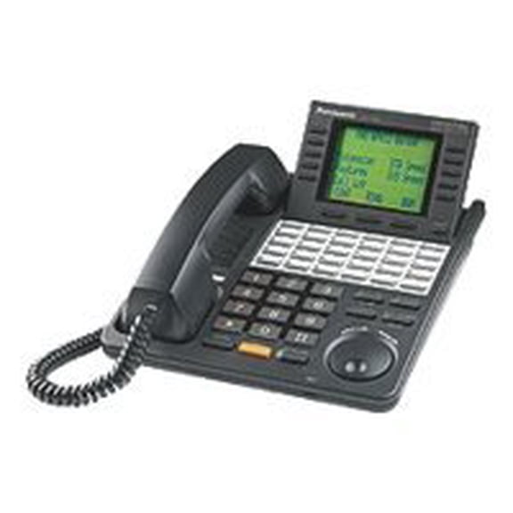 Panasonic KX-T7456B - Digital phone - 3-way call capability - black