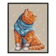 thumbnail image 2 of Gato de invierno Punto de cruz completo 14CT Hilo de algodón DIY Kits de arte de bordado contados FLhrweasw Nuevo, 2 of 9