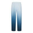 thumbnail image 4 of IROINNID Drawstring Pants for Men Summer Casual Gradient Wide Leg Relaxed Fit Elastic Waist Straight Trousers Stylish Beach Pants,Light Blue, 4 of 5