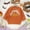 Orange, variant on Girls Halloween Sweater Kids Knit Top With Embroidered Pumpkin And Letter Design Soft Comfortable Fall Winter Casual Outfit Girls Sweaters Size 3-4 Years