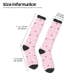 thumbnail image 5 of Balery Hand Drawn Strawberry Printed Novelty Socks Men's Women's Crew Socks Sports Socks Knee High Socks Cotton Socks Quirky and Cool Socks, 5 of 9