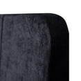thumbnail image 3 of Cabecera para Cama Tamaño Individual y Matrimonial ALTEREGO DESIGN Tapizada en Tela Chenille Negra con Estructura de Madera Industrial, 3 of 4