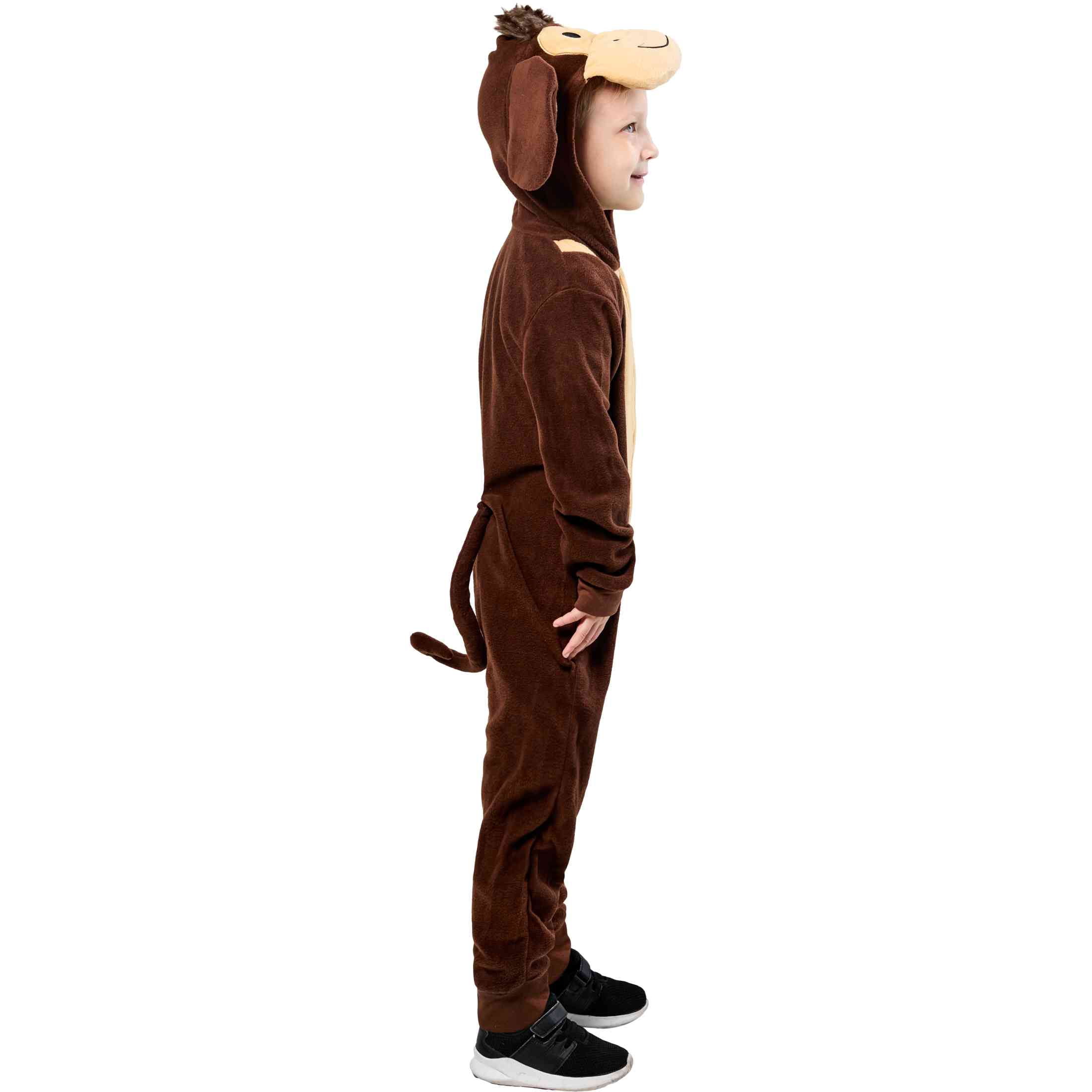 Monkey Jumpsuit Halloween Costume for Children, Boys Size L (10/16), by Way to Celebrate