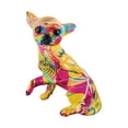 thumbnail image 3 of Estatua de perro chihuahua con grafiti, arte, obra de arte, proceso de pintura por transferencia de agua, animal Estilo B, 3 of 9